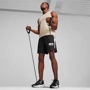 FUSE 7" 4-way Men's Training Stretch Shorts, PUMA Black-Putty, extralarge-IND